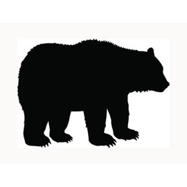 Ranger Products Bear Sticker Grizzly Black Outdoors Wild Car Window Laptop Vinyl Decal Die Cut Vinyl Decal for Windows, Cars, Trucks, Tool Boxes, laptops, MacBook - virtually Any Hard, Smooth Surface