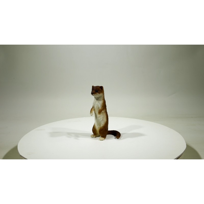 Hi-Line Gift Standing Least Weasel Garden Statue Small Lifelike Yard