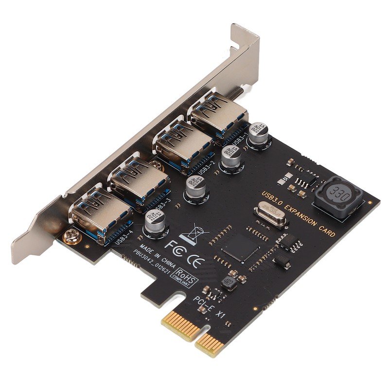 PCI E to USB 3.0 Expansion Card 4 Ports 5Gbps
