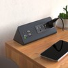 Nightstand Edge Mount Power Strip with USB-C Ports Tabletop Surge
