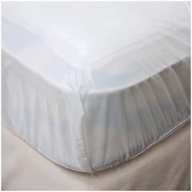 Twin Sized Fitted Incontinence Mattress Cover by LeakMaster - Protect Your Bed from Urine, Spills and Damage - Thick 7 Mil Soft Vinyl Only, Not Padded, No Cloth Layer.