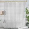 AmazerBath Plastic Shower Curtain Liner, 72 x 65 Inches EVA