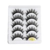 5 Pairs False Eyelashes Natural Fake Eyelashes Fluffy Hand-made Eyelashes