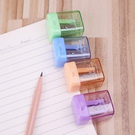 1Pc Random Color Mini Manual Portable Pencil Sharpener for Student Office Stationery Pencil Sharpeners Pencil Sharpeners Writing and Correction Supplies