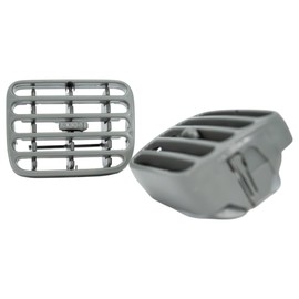 Finao Autoparts® 2 x Car Dashboard Air Vent Grille Grey
