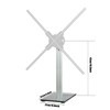 Missyou 3D Hologram Fan Desktop Stand with Tempered Glass Base
