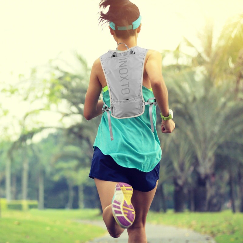 INOXTO Running Hydration Vest Backpack,Lightweight Insulated Pack with 1.5L Water