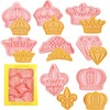 Orapink Crown Cookie Cutter-8 Pieces Plastic Prince King Queen Princess
