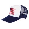 SA106 American Flag Patriotic USA Classic 5 Panel Mesh Snap