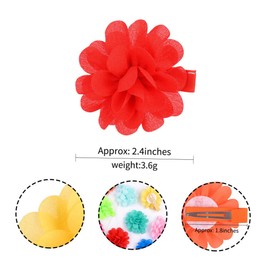 IWOWHERO Girls Flower Hair Clips 20pcs Boys and Girls Hair Barrettes Hairpin Set Random Color