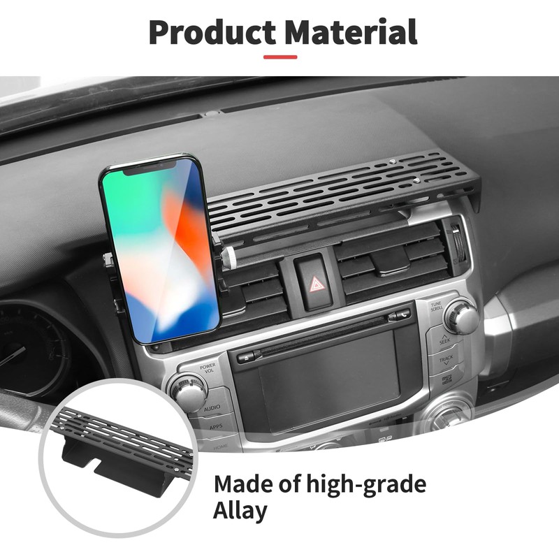 JWWY for 4runner Center Console Extension Holder Mount Dashboard Mounting