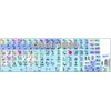 4Keyboard Steinberg CUBASE/NUENDO Galaxy Series Keyboard Stickers Shortcuts 12X12 Size