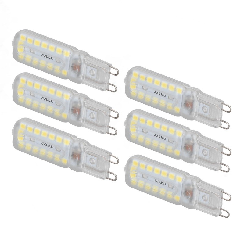 6pcs G9 LED Bulbs 7W Dimmable 360° Illumination Replacement Light