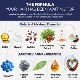 Anti-Thinning Peptide Shampoo And Conditioner – Sulfate Free Thickening Hair Fromula With Biotin, Caffeine & Saw Palmetto Made In USA For Women & Men, Safe For Color-Treated Hair, 16 fl.oz Each