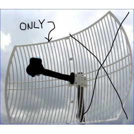 TechnicalAntennas Reflector Part ONLY 2.4 & 5GHz  24dBi WiFi  Parabolic Grid Antenna single side