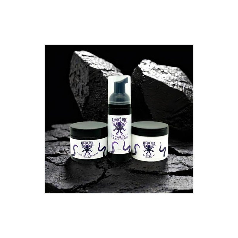 Angry Ink® Foam Cleanser for Tattoos. Clean and Vegan Ingredients.