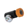 CO2 Refill Adapter Connector Valve ASA with 3000psi Pressure Gauge