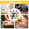AONAYO 4 Stück Squeeze Flasche,Saucenflasche,Ölflasche Plastik,Dosierflasche,Ölspender Flaschen,100ml/3.5oz Mehrzweck Squeeze Flasche