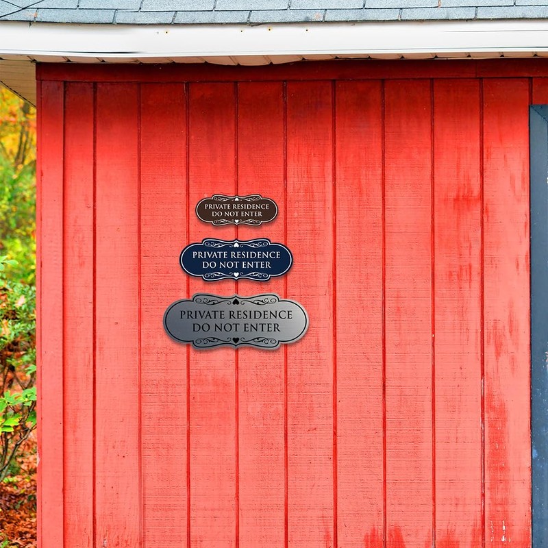 Signs ByLITA Designer Private Residence Do Not Enter - Home