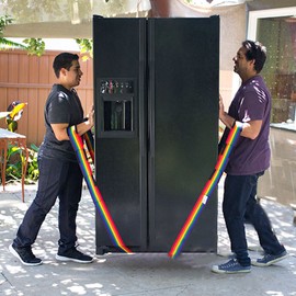 Carrying Strap 2 Person Transport Belt for Furniture and Moving 2 Pieces Lifting Strap up to 300 kg Rainbow Colours