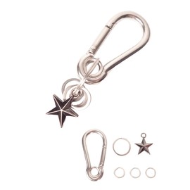 Eesu Cos Carabiner Key Holder, Key Case, Wallet Chain, Key Ring, Wallet Chain, Accessory, Star, Antique, Key, Fall Prevention, Fashionable