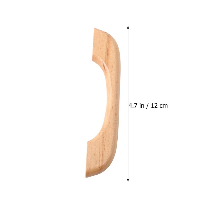 DOITOOL Pack of 10 Furniture Handles Kitchen Drawer Handles Wooden