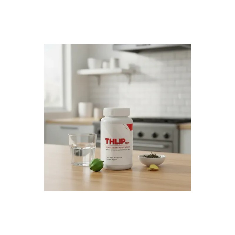 Thlip Plus 30 Cápsulas Con Guaraná, Jengibre Y Té Verde