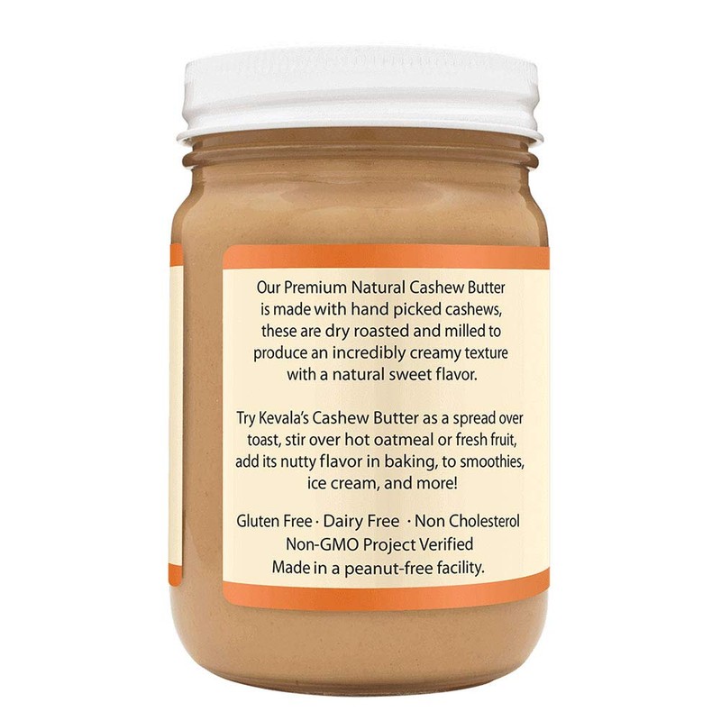 Kevala Cashew Butter - Spreadable Cream for Sandwiches Made with