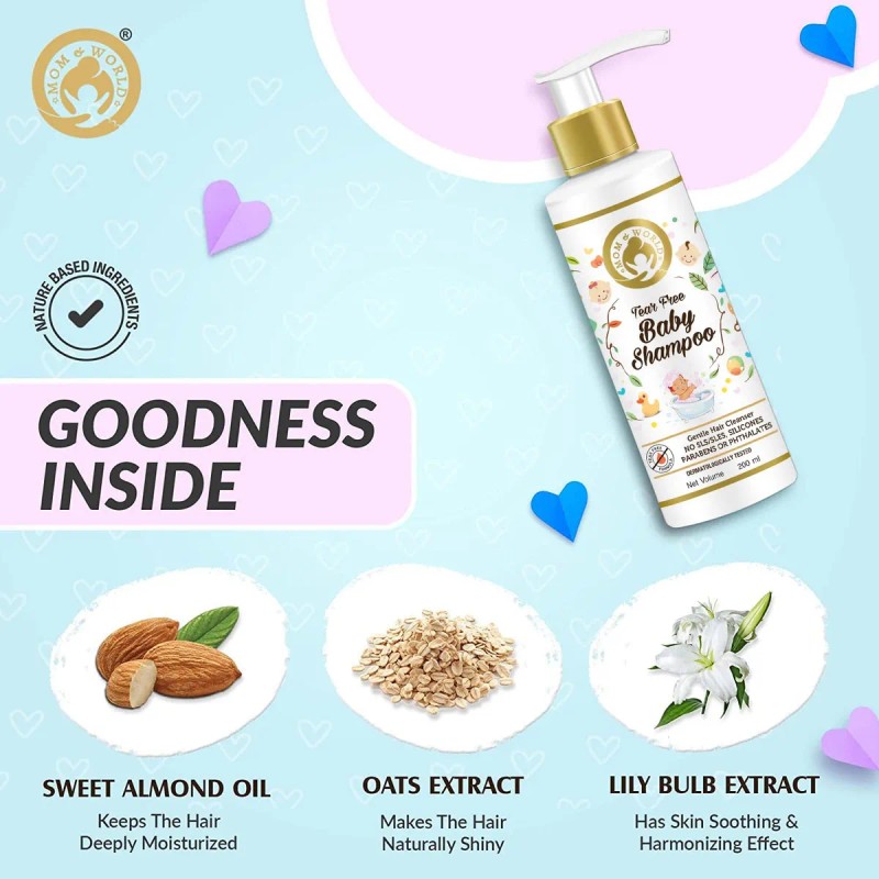 Shampoo Para Bebés Sin Lágrimas Con Aceite De Argán Orgánico