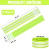 Pack of 6 Bicycle Trouser Clips, Elastic Reflective Band, Trouser