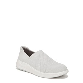 BZees Womens Triumph Machine Washable Comfort Slip On Grey