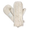 isotoner Women's Chunky Cable Knit Cold Weather Mittens with Warm,