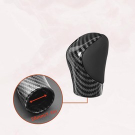 nuoozy Gear Shift Knob Compatible with Lexus ES300h ES350 GS200t GS300 GS350 GS450h GX460 IS250 IS300 IS350 IS500 NX300 NX300h RC300 RX350 Shifter Knob Handle Black Leather Carbon Fiber Pattern