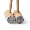 Meat Tenderizer, Dual Sides Wood Meat Hammer Mallet Pounder Kitchen