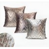 Eclairage 45cm*45cm Simple Modern Luxury Double Sided Serrated Back Cushion
