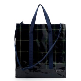 COLORFUL CANDY STYLE N2715500 Lesson Bag, Boy's Vertical Handbag, Tote Bag, Piano, Shoulder Strap, Tartan, Dark Green