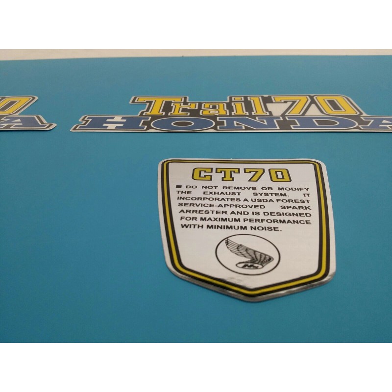 HONDA CT70 TRAIL70 1976 FRAME DECAL GRAPHIC SET (#H61)