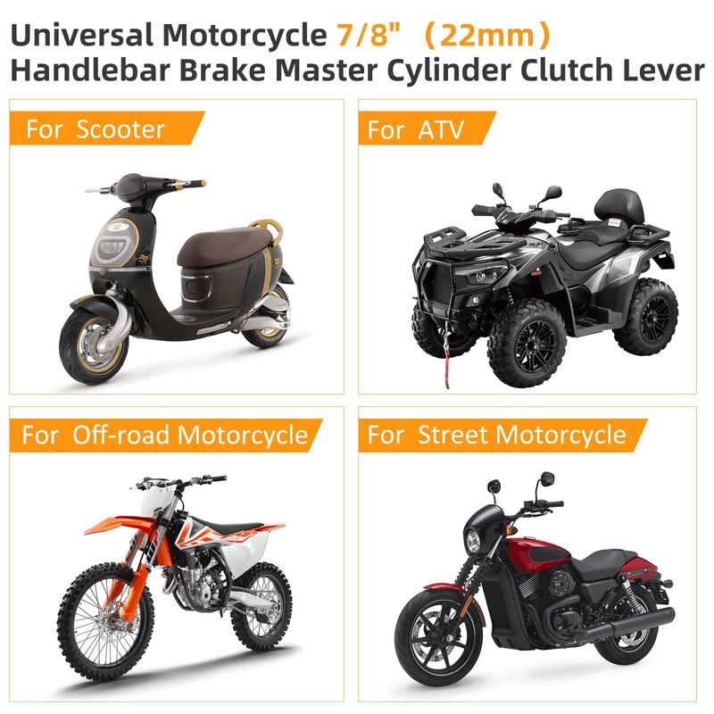 Upgrade Universal 7/8" 22mm Handlebar Brake Master Cylinder Clutch Lever