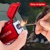 LcFun Arc Lighter Waterproof Windproof Rechargeable USB Plasma Flameless Electric