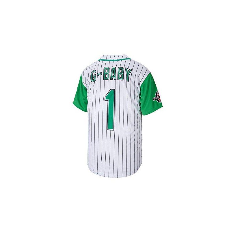 Kekambas Men's #1 G-Baby Jarius Evans Hardball Movie Baseball Jersey