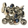 Stainless Steel Snap Fastener's, 50 Piece, Cap and Socket Only,