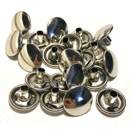 Stainless Steel Snap Fastener's, 50 Piece, Cap and Socket Only, Marine Grade