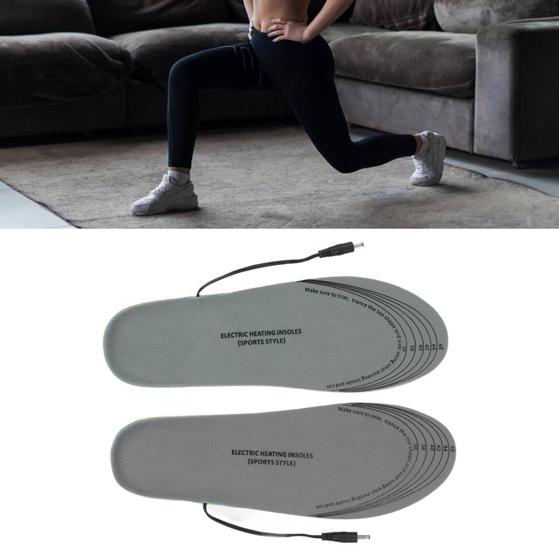 Heated Insoles USB Rechargeable Eletric Foot Warmer for Outdoor Hunting