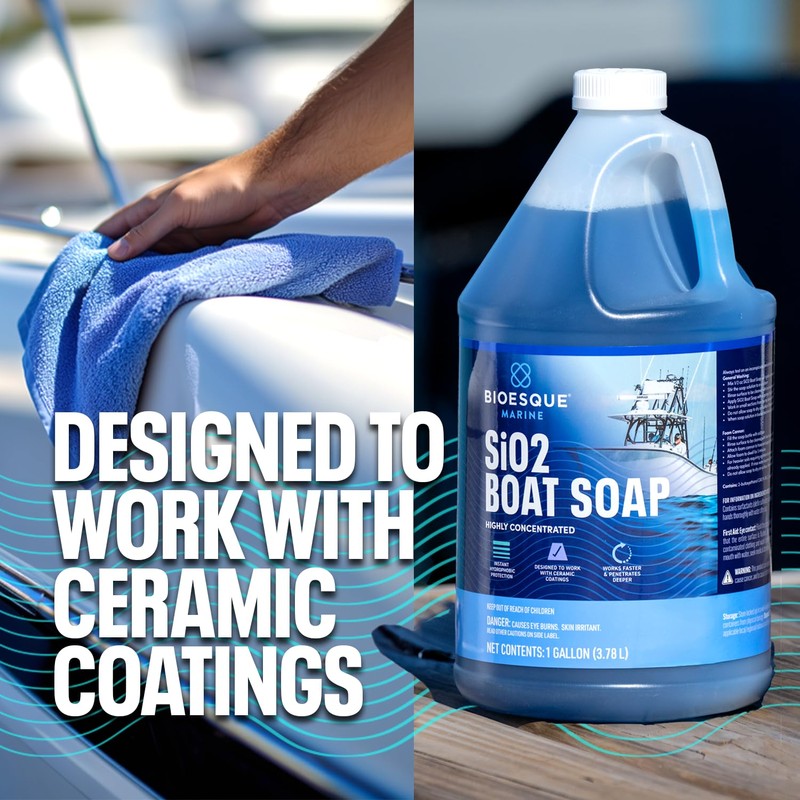 Bioesque Marine Pro SiO2 Boat Soap, 32 Fluid Ounce (Pack