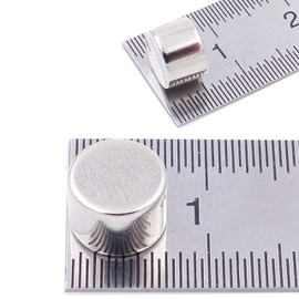 Brudazon 15 Mini Disc Magnets 7 x 5 mm N52 Strongest Level Neodymium Magnets Ultra Strong Power Magnet for Model Making, Photo, Whiteboard, Pin Board, Fridge, Crafts Magnetic Disc Extra Strong