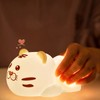 Tiger Silicone Lamp Portable Cute Bedside Night Light with Lithium