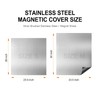 Silver Brushed Stainless Steel Dishwasher Magnet Cover - Decorative Kitchen