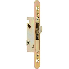Rockwell Security Mortise Lock Surface Mount with Flaceplate for Sliding Patio Door, French Doors and Glass Sliding Doors, Residential and Commercial Use