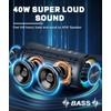 OHAYO Portable Bluetooth Speaker 40W Waterproof Outdoor Speakers with LED