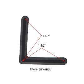 1 1/2" GashGuards: Deluxe Plastic Bed Frame End Caps, Sheet Savers, Set of 2